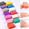 MEET ACROSS 50Pcs/set Mini Nail File Blocks Colorful Sponge Nail Polish Sanding Buffer Strips Nail Polishing Manicure Tools