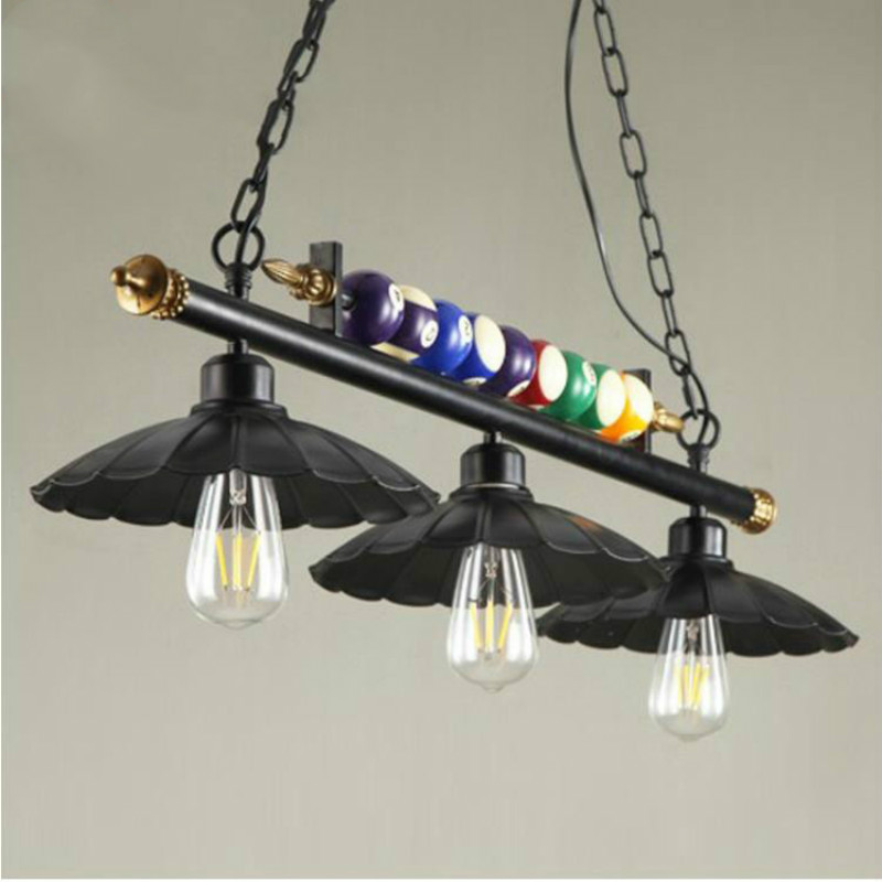 Nordic Billiard Table Pendant Lamp Decor Home Lights Retro Industrial Lights Pendant Lights Restaurant Bar Cafe Hanging Lamp