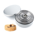 12pcs/set Stainless Steel Round Cookie Biscuit Cutters Circle Pastry Cutters Metal Baking Ring Molds for Fondant Cake DIY