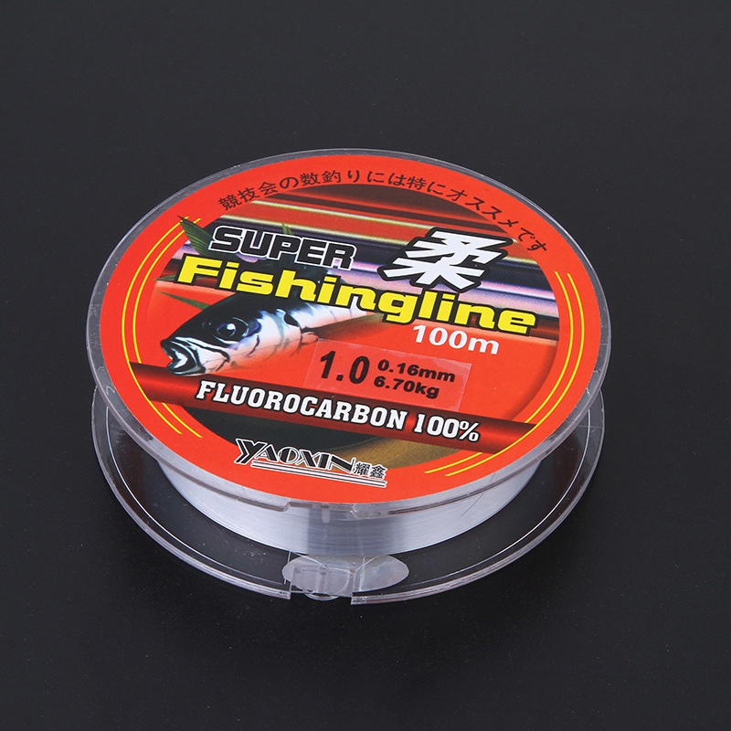 100% Transparent Nylon Fluorocarbon Fishing Lines Super Strong 100 M 16 ModelsFishing Tackle Non-Linen Fishing line