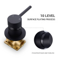 Brass Matte Black Bathroom Sink Faucet Tap Hot Cold Wash Basin Water Swivel Spout Wall Mounted Bath Mixer Brushed Rose Gold