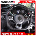 Carbon fiber steering wheel for golf 6 Golf 7 Scirocco car styling carbon parts for CC passat 2010 2012 2013 golf6 interior