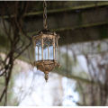 Outdoor Bronze Lantern Ceiling Pendant Lighting Garden Exterior Lamp Fixture