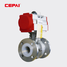 Small Size Pneumatic fluorine lined ball valve