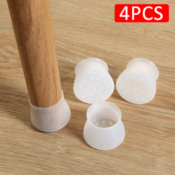 4Pcs Furniture Table Chair Leg Floor Feet Cap Silicone Stool Rubber Feet Protector Pads Furniture Case Floor Living Accessories