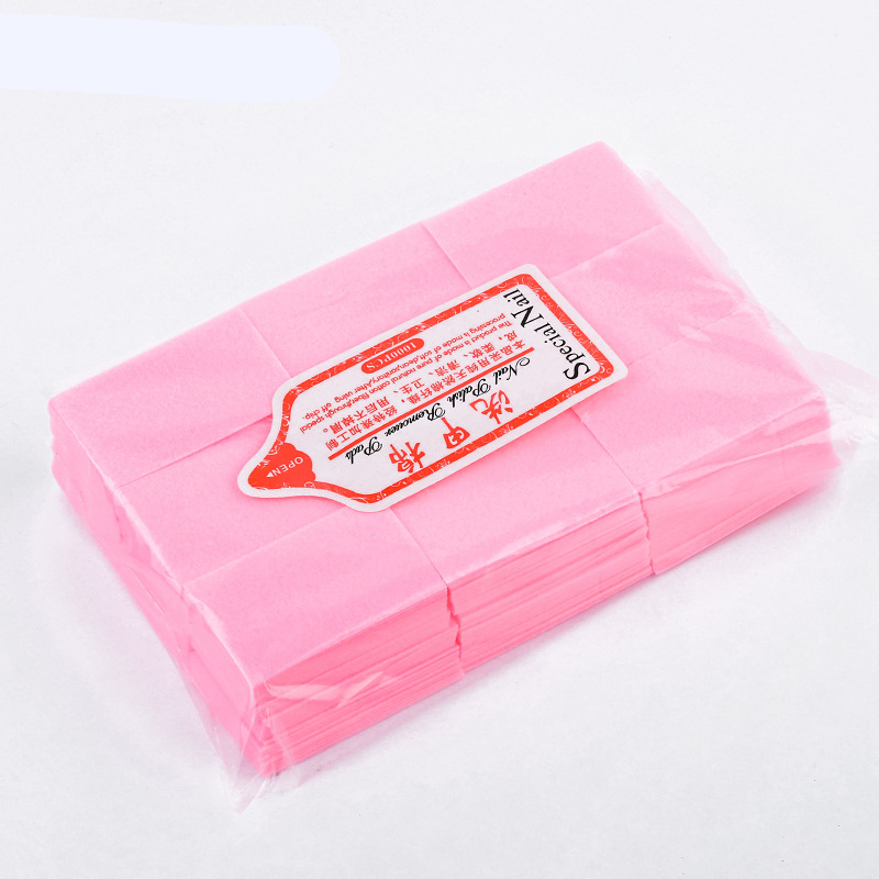 600 Pcs/Bag Nail Polish Remover Wipes Cleaning Lint Free Paper Pad Soak off Remover Manicure tool