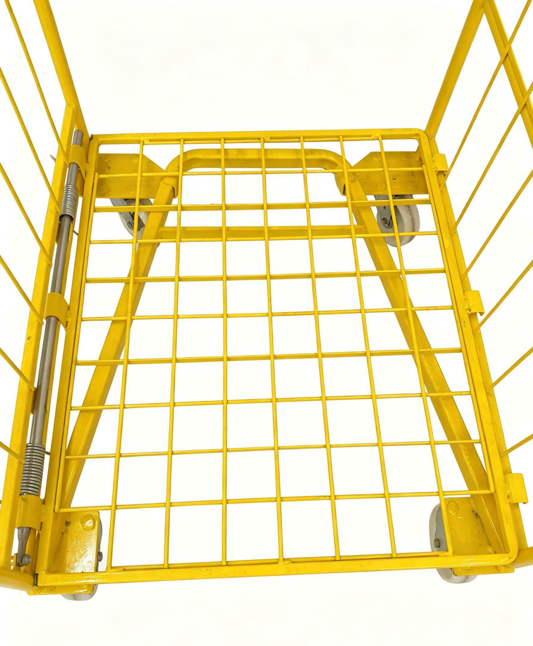 Foldable Warehouse Logistics Cart with Wheels