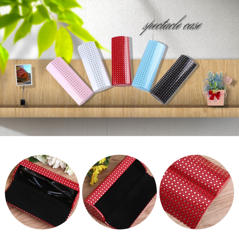 Hard Glasses Case Spectacle Box Eyeglasses Case For Women Iron Sheet Optical Bag Myopia Box Oval Magnet Eye Reading Handmade Box