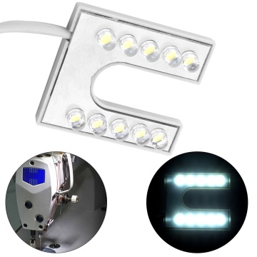 AC 110-265V LED Light Flexible Gooseneck Lamp With Magnetic Base For Sewing Machine With EU Plug
