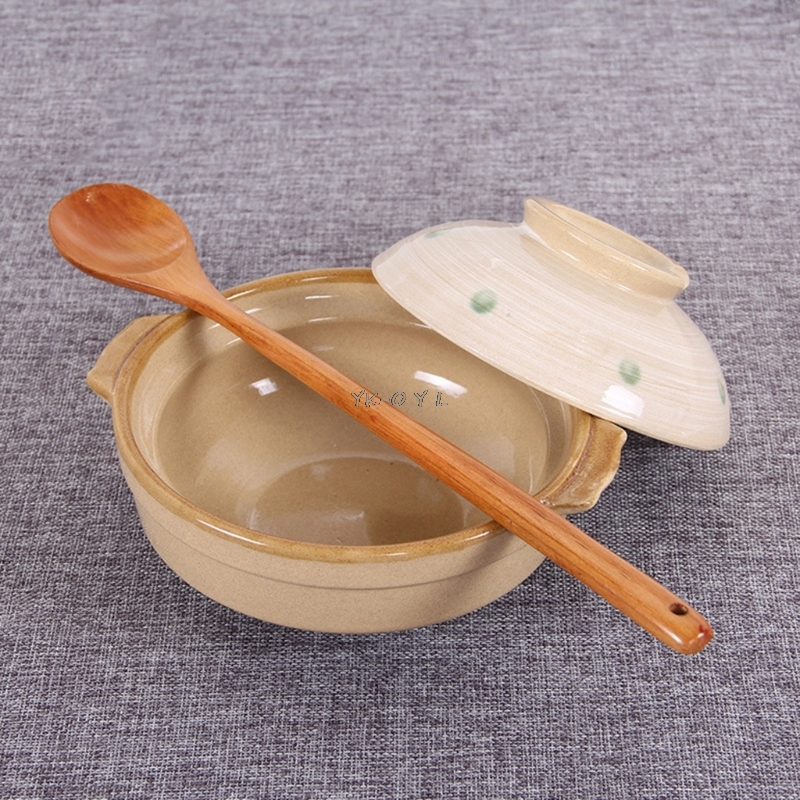 1pcs Multifunction Natural Wooden Spoons Long Handle Wooden Spoon Soup Kitchen Utensil Coffee Tea Table Scoop Cutlery