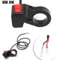 Universal Motorcycle Handlebar Flameout Switch ON OFF Button for Moto Motor ATV Bike DC12V/10A Black