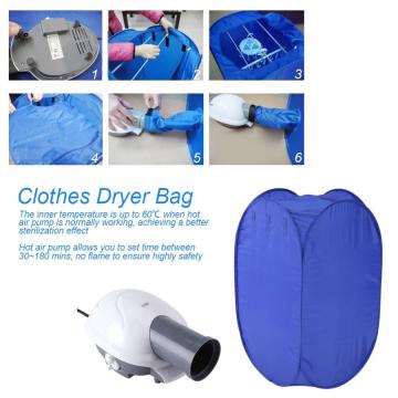 Portable Household Clothes Dryer 110V 800W Folding Mini Dryer Drying Machine Installation Travelling Folder Dryer Bag