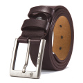 BISON DENIM Cowskin Belt Men Accessories Cowboy Genuine Leather Belts For Men Vintage Pin Buckle Mens Belts Gift For Man N71015