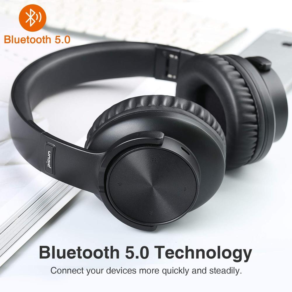 B8 Bluetooth 5.0 Headphones 40H Play time Touch Control Wireless Headphone with Mic Over Ear Earphone TF Headset for phone PC