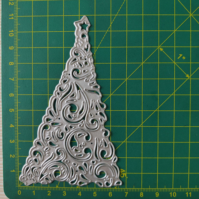 65*110mm Christmas tree Metal steel frames Cutting Dies DIY Scrap booking Photo Album Embossing paper Cards