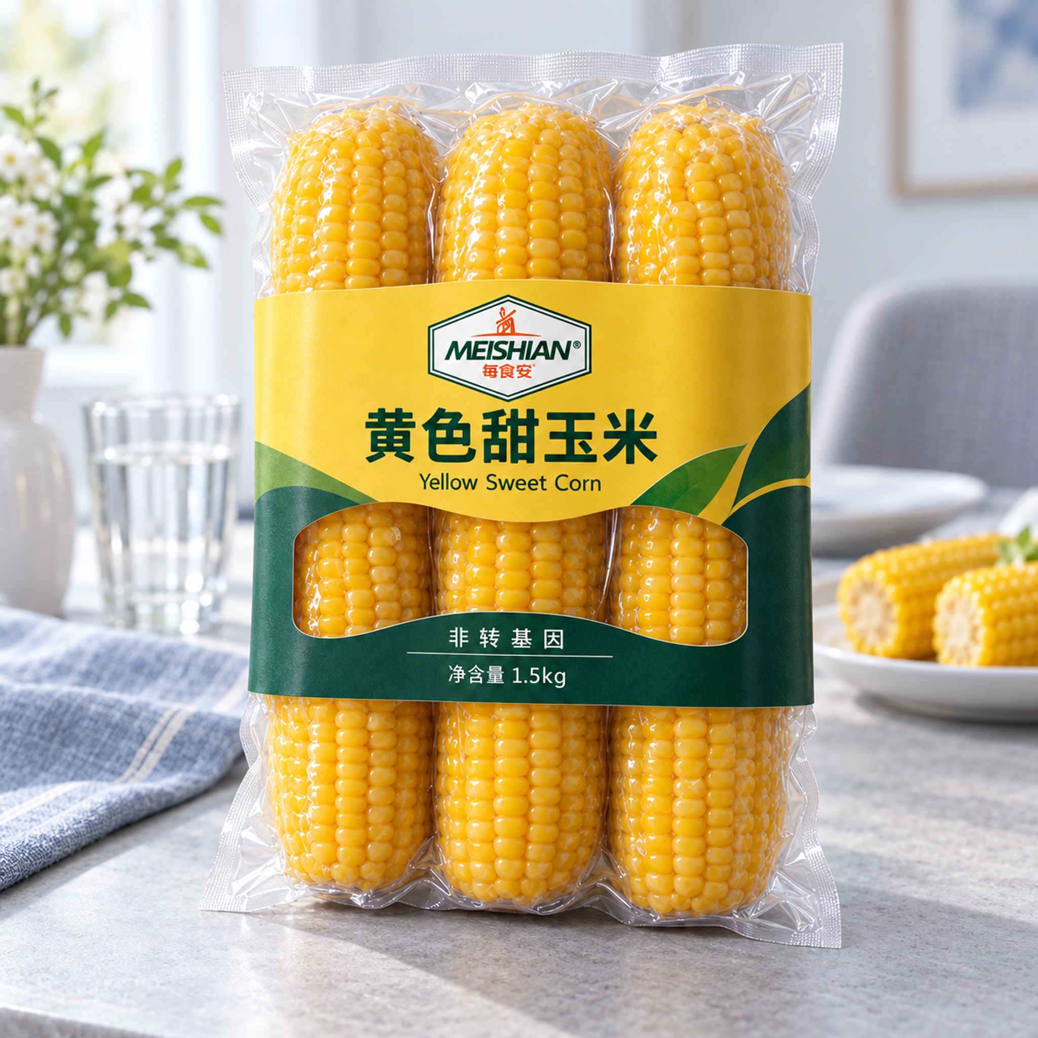 Non-GMO Sweet Yellow Waxy Corn 1.5kg4