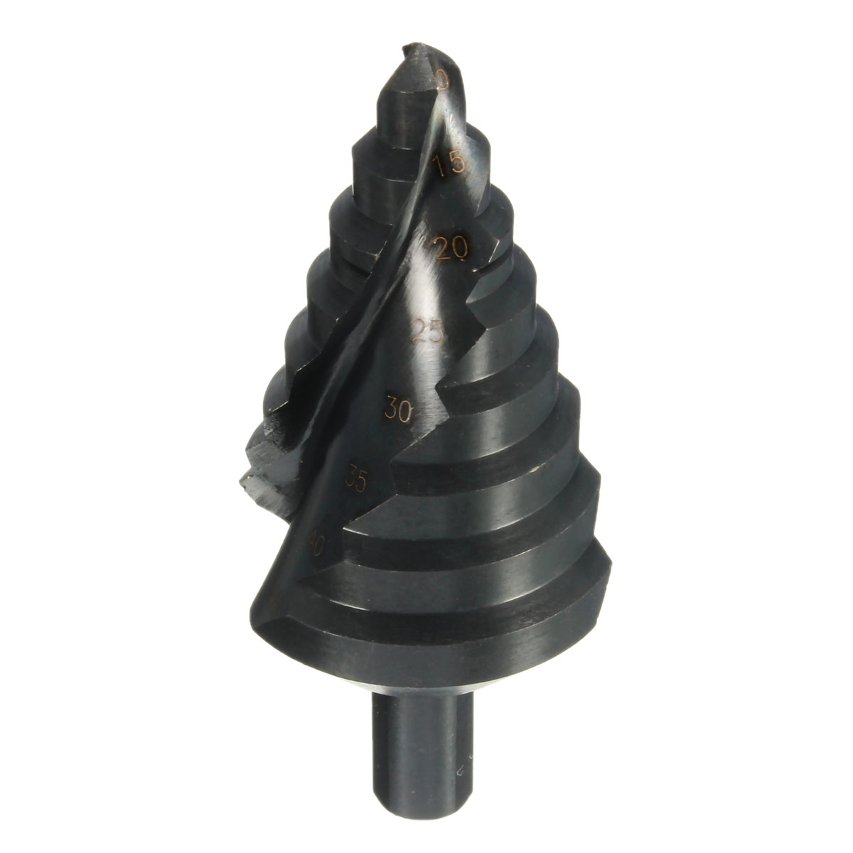 1PC 10-45MM HSS Cobalt 8 Step Drills Nitrogen High Speed Steel Spiral for Metal Cone Drill Bit Set Triangle Shank Hole Cutter