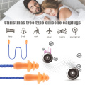 1pair Silicone Tree Model Earplugs Anti-noise High Decibel Protection Reusable In-Ear Earplug Hybrid Noise Reduction NShoppin