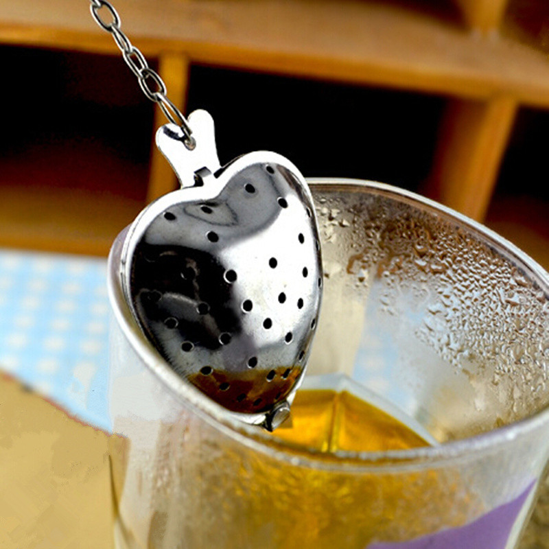 Heart Shape Stainless Steel Tea Infusers Strainer Herb Spice Leaf Filter Party Kitchen Tools