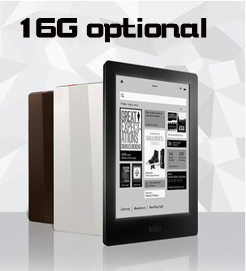 100% NEW!eBook eReader Kobo Aura HD 6.8 inch 1440x1080 WIFI Touch screen e Book Reader e-ink Front Light e-books Reader