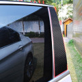Carbon Fiber Car Window B C Pillars Auto Stickers Trim Covers Car Styling For mercedes w204 C E class GLA GLC GLK Accessories