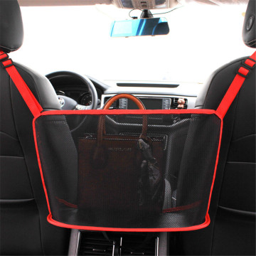 40x26CM Car Seat Gap Net Bags Storage Black Auto Front Backrest Middle Gaps Hanging Bag Foods Organizers Interior Accessories