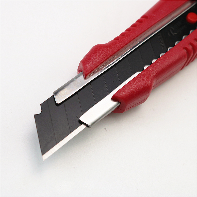 High Quality plast and steel Large Size Utility Knife Auto-lock Paper Cutter With spare blade School and Office Stationery Tools