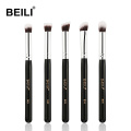 BEILI Small Kabuki Single Eye foundation shade Blending Contour Soft Synthetic Hair Vegan Makeup Brush Set