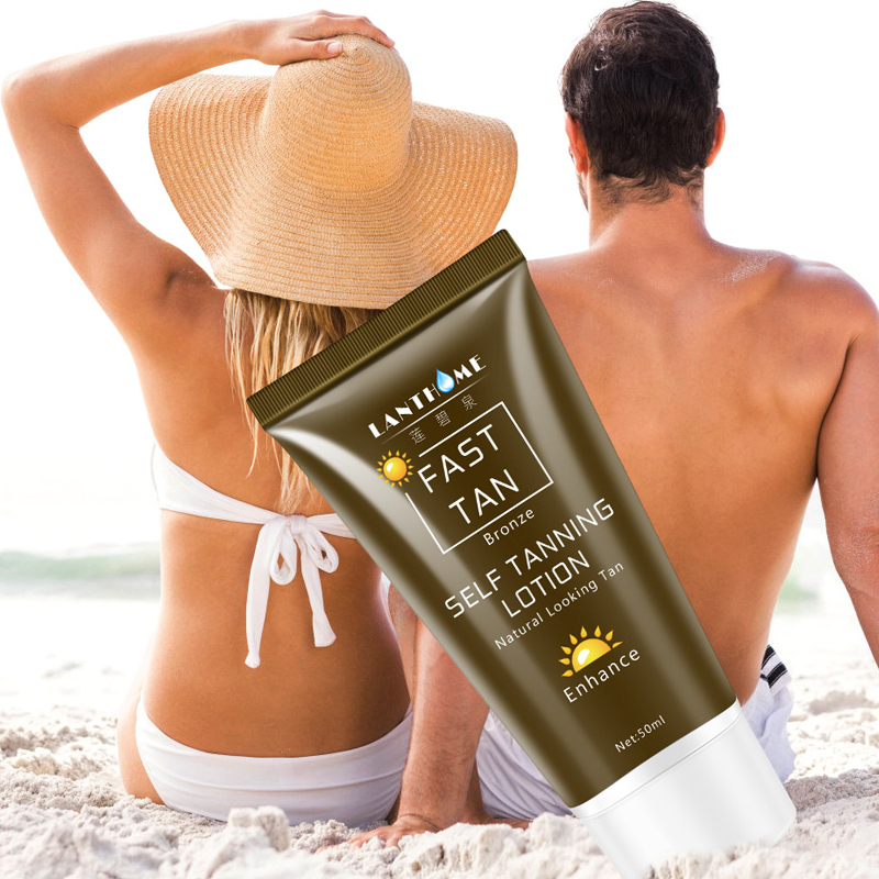 Face Body Natural Bronze Sunscreen Self Tanning Tanning Lotion Tanning Lotion Skin Lotion Darkens 50ML