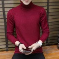 Men Turtleneck Sweaters Fashion Slim Fit Pullovers Mens Solid Knitted Turtleneck Sweaters Casual Warm Pullover Sweater Men