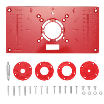 Multifunctional Aluminium Router Table Insert Plate Woodworking Benches Wood Router Trimmer Models Engraving Machine Flip Board