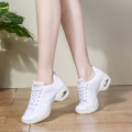 Hipposeus Ballroom Dance Sneakers Sport Dancing Shoes for Woman Girls Ladies Modern Jazz Breathable Fabric Square Dance shoes