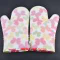 2pc/set Heat Resistant Silicone Kitchen Gloves Oven Mitts Thicker Silicone Cooking Glove Microwave Oven Kitchen Print Gloves