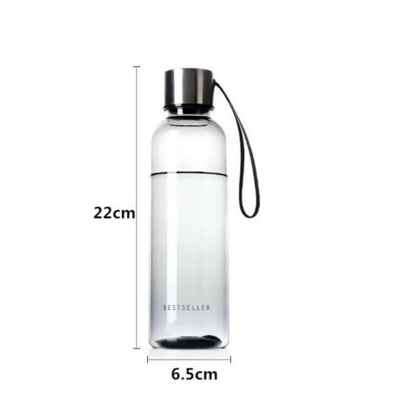 Hot Selling 500mL BPA Free Cycling Outdoor Water Bottle Unbreakable Leak-proof Drink Cup Lanyard Hand Soda Bottle