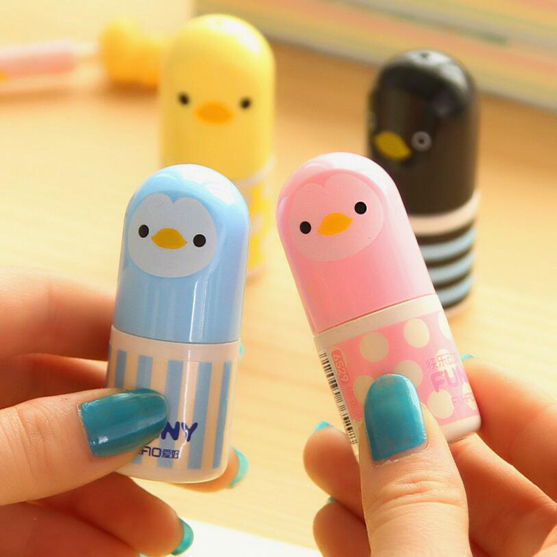 1pc Cartoon Hand Pull Correction Fluid Cute Kawaii Correction Tool Children Students Stationery Gifts School Office Supplies