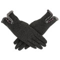1 Pair Women Full Finger Gloves Touch Screen Gloves Cashmere Keep Warmer Driving Windproof Mittens Hiking Gloves S10 SE17