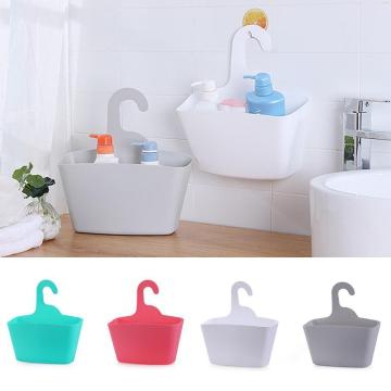 Portable Kitchen Bathroom Desktop Plastic Storage Hanging Multi-layer Shower Organizer Bag U1C8