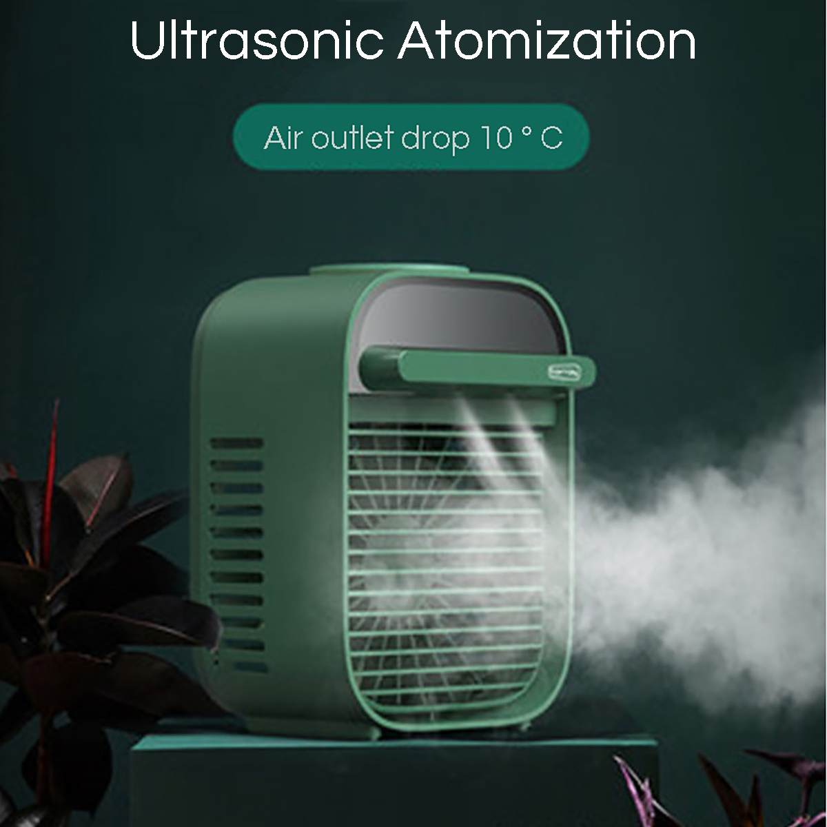 Mini Air Conditioner USB Portable Air Cooler Humidifiers Table Air Cooling Fan For Home Office Humidification Device Low Noise