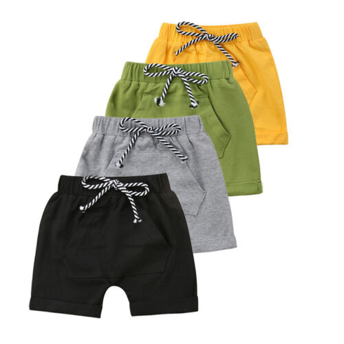 lioraitiin 0-5Years Toddler New Casual Cute Infant Baby Girl Boy Cotton Casual Sport Jogger Pants Shorts 4Colors