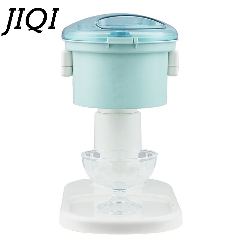 JIQI Electric Ice Crusher 1.2L Household full-automatic Mini Slushies maker Fruit juicer 220V 20-28W Ice Shaver machine