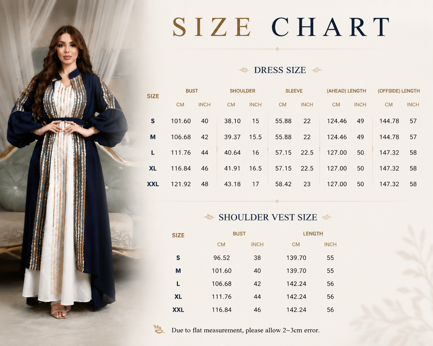 Sequin Embroidery Abaya Dress Set