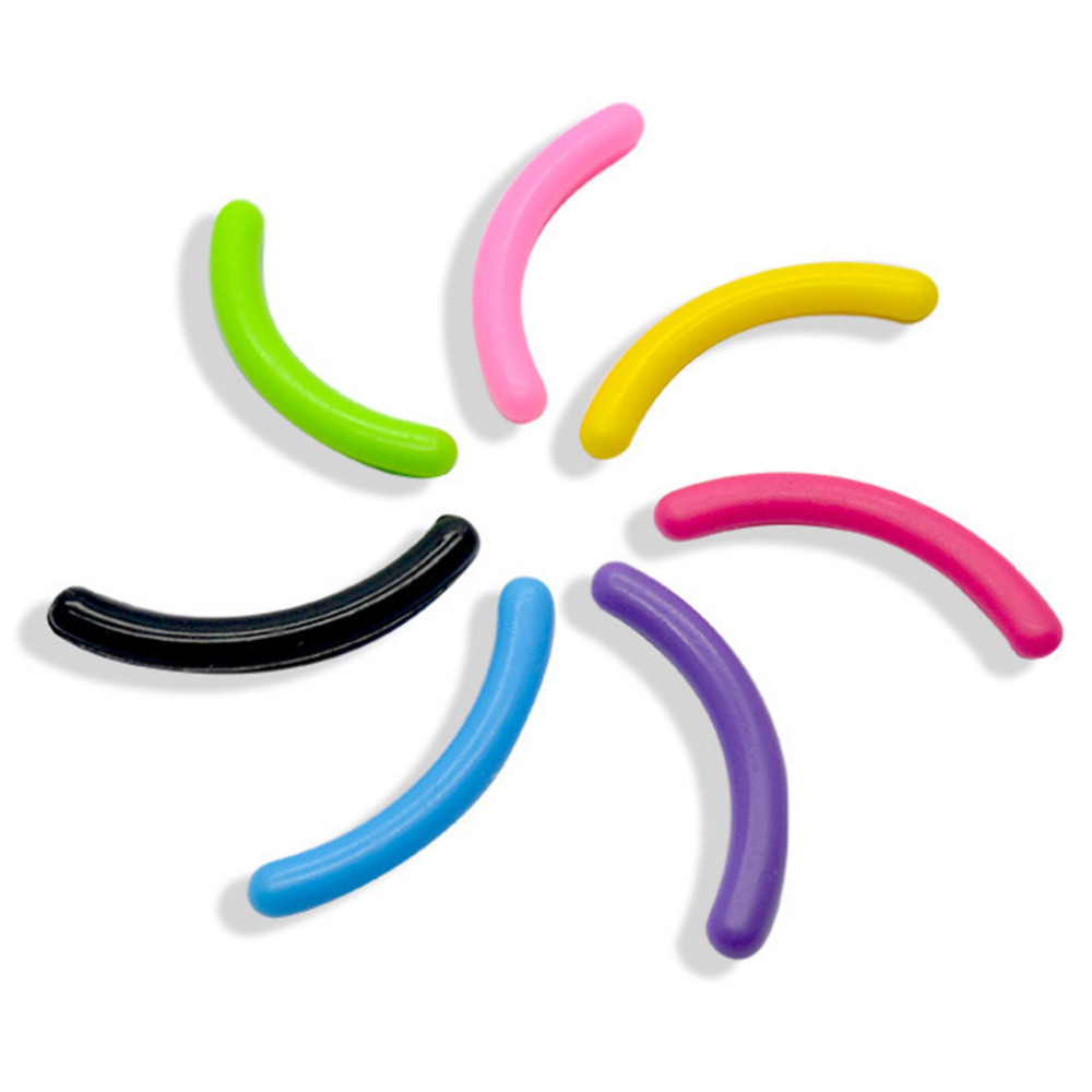 Mini Eyelash Curler Replacement Silicone Pads Refill Rubber 6PCS Random Colors Makeup Eye Lash Curling Accessories Tools