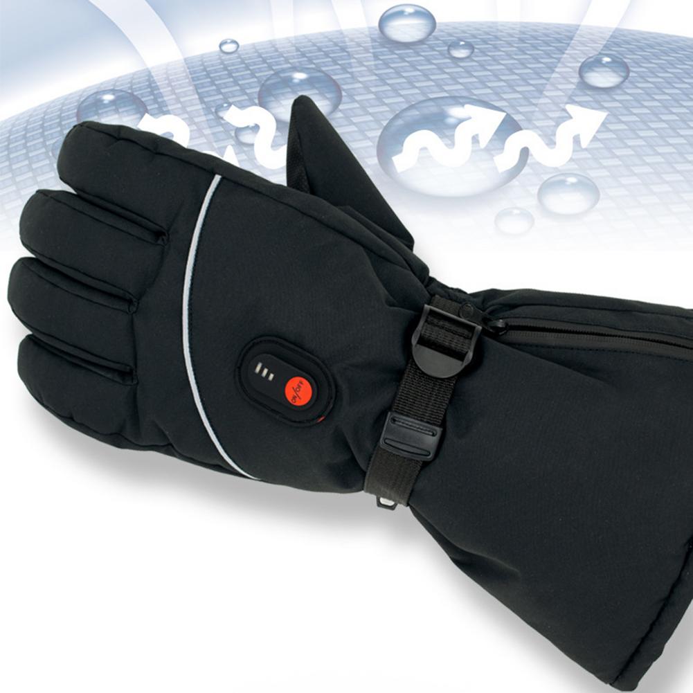 Men Women USB Electric Heated Gloves 5000 MAh Rechargeable Battery Powered Hand Warmer For Hiking Fishing Skiing Motorcycle