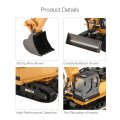 HUINA TOYS 1510 2.4G 1/16 11CH Alloy RC Excavator Truck Engineering Construction Vehicle with 680 Rotation Sound Light