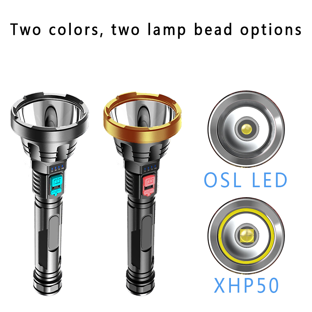 ZHIYU XHP50 Super Powerful LED Flashlight LED-osl Tactical Torch USB Rechargeable Linterna Waterproof Lamp Ultra Bright Lantern