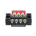 1pc 600V 15A 4P Power Distribution block Double Row Wire Barrier Terminal Block With 2 Connector Strips for Electronic Connector