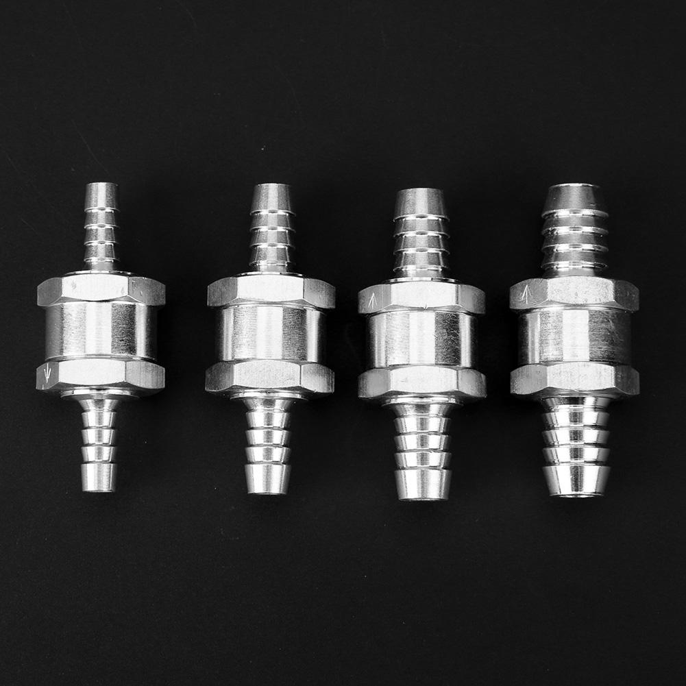 Practical Aluminum Alloy Fuel Non Return Check Valve One Way Petrol Diesel 6/8/10/12MM Tool Parts Car Motorcycle Fuel Systems