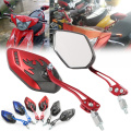 2PCS Universal Motorcycle Rearview Mirrors Motorbike 360 Degree Rotation Motorcycle Motorbike Scooter Side Mirrors 8/10mm