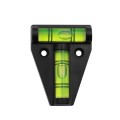 25# T type spirit level measurement instrument Triangular Plastic level indicator T-type spirit level bubble Shell Black Orange