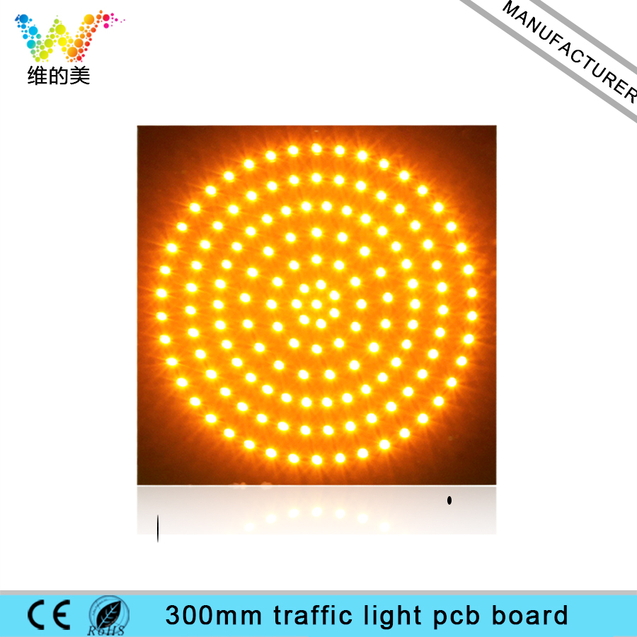WDM DC 12 V 300 mm Traffic Light PCB board 290*290 mm Lacquer Coated Three-proofing